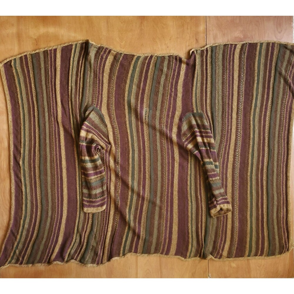 Lauren Ralph Lauren Open Front Drape Cardigan Sweater Womens S/M Linen Silk Wrap - Picture 4 of 11